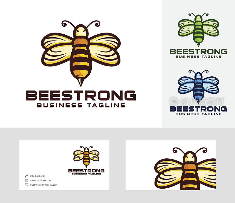 Bee Strong矢量logo